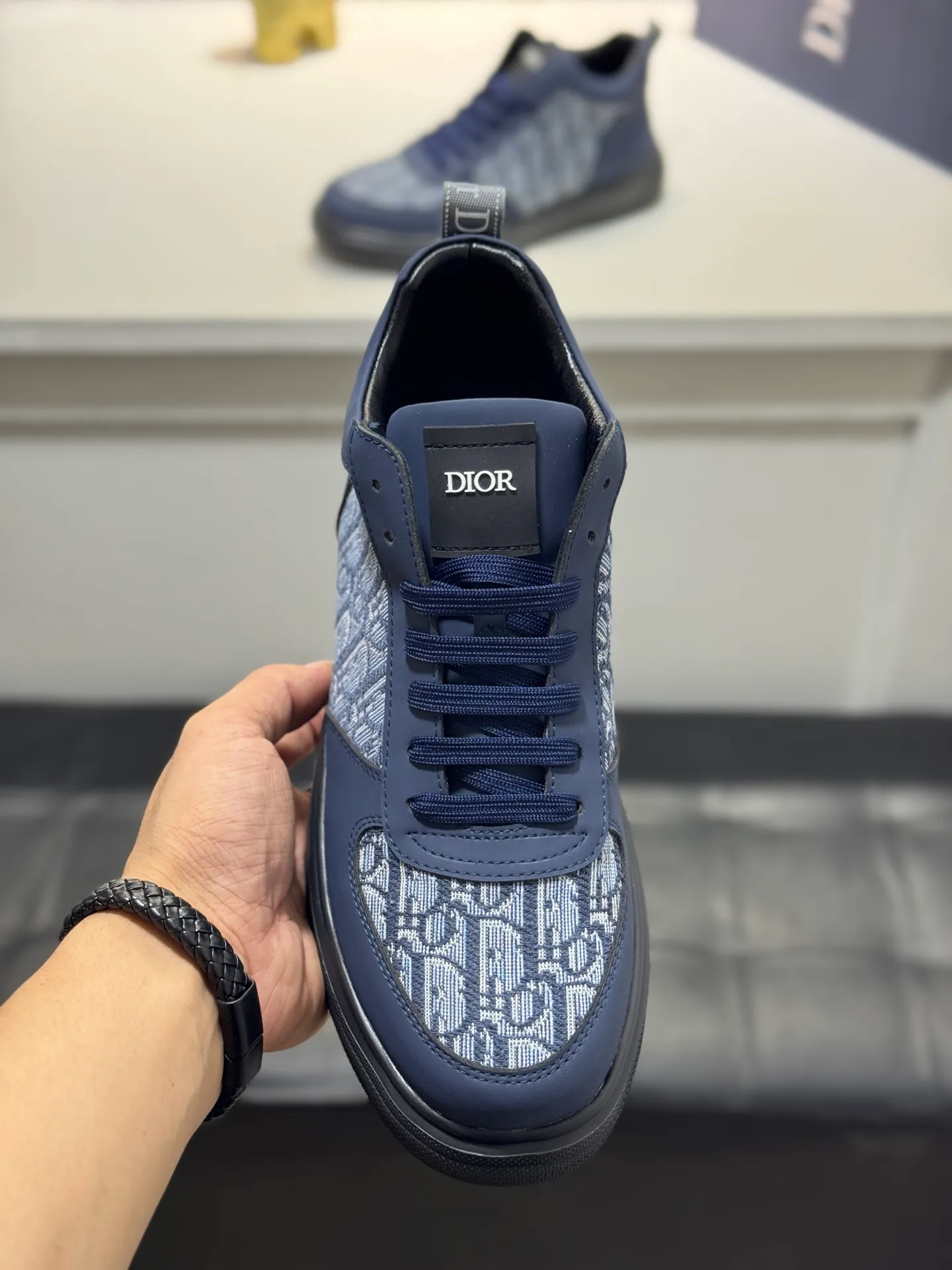 Men's men's shoes 💰420 [New model] 🌂🌂Dior (Dior) 🆕 mid-top B02 casual shoes, carefully made of first-layer cowhide with canvas, comfortable and breathable ~ rubber sole, enhances style. Fashionable and versatile, it can complement any look. Featuring an exquisite design that is uniquely dynamic and modern, this shoe is part of Dior's legacy and embodies modern elegance. Size: 38-44 (45 customized